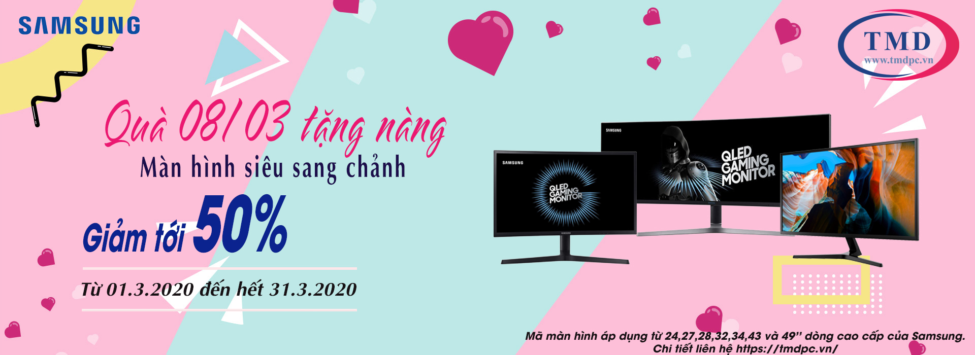 TMD giảm giá màn hình SAMSUNG lên tới 50%