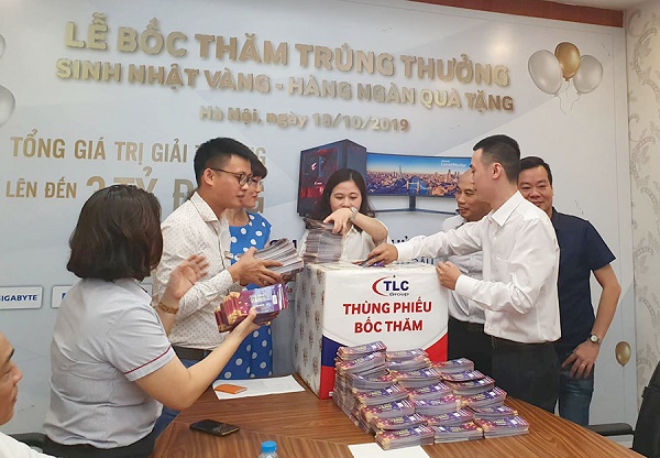 TMDPC đồng hành cùng công ty TMQT Thủy Linh (TLC) công bố khách hàng trúng thưởng “ Sinh Nhật Vàng Hàng Ngàn Quà Tặng”