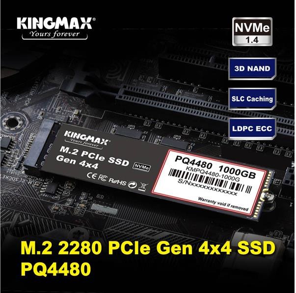 Ổ cứng SSD KINGMAX PQ4480 250GB NVMe M.2 2280 PCIe Gen 4x4 – Sự lựa chọn hoàn hảo về chất lượng và hiệu năng.