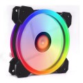 Quạt máy tính Led RGB double ring molex connector