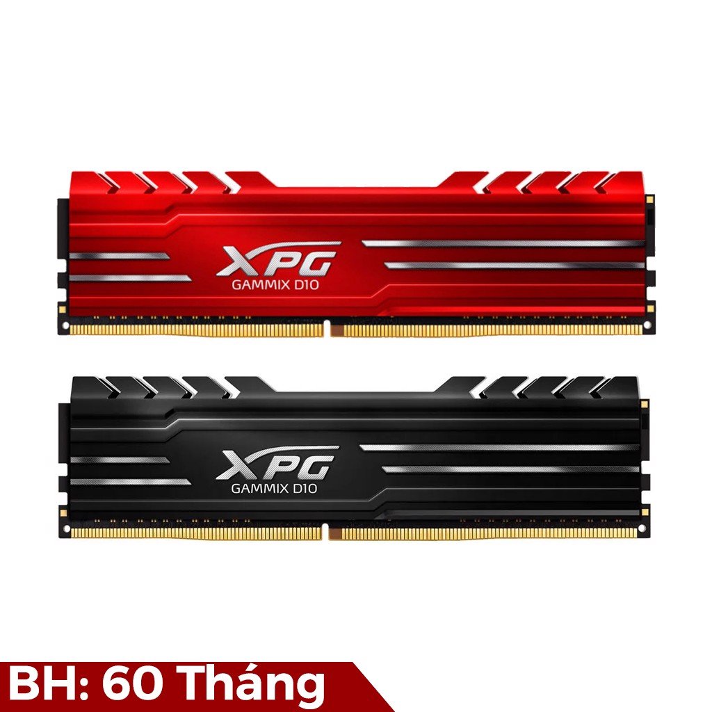 RAM ADATA XPG GAMMIX D10 8GB (1x8GB) DDR4 3000MHz (Đen hoặc Đỏ)