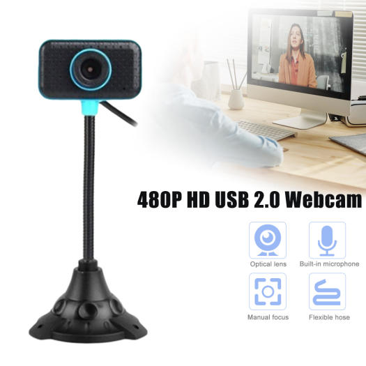 Webcam Siêu Nét 480 Màu Xanh Đen