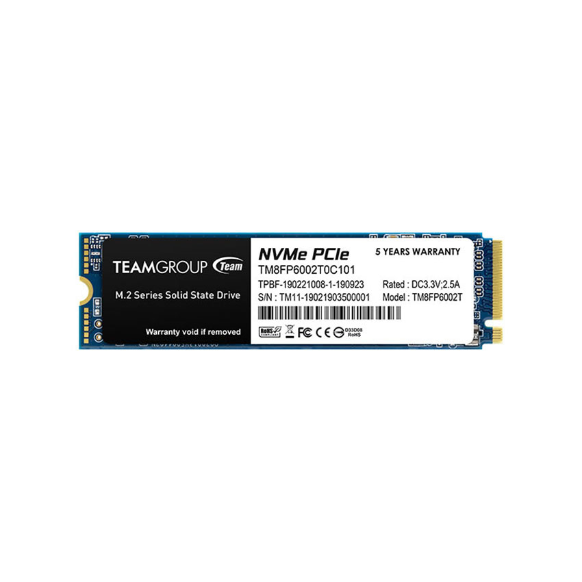 Ổ CỨNG SSD TEAMGROUP MP33 1TB M.2 2280 PCIE 3.0X4 (ĐỌC 1800MB/S, GHI 1500MB/S) - (TM8FP6001T0C101)