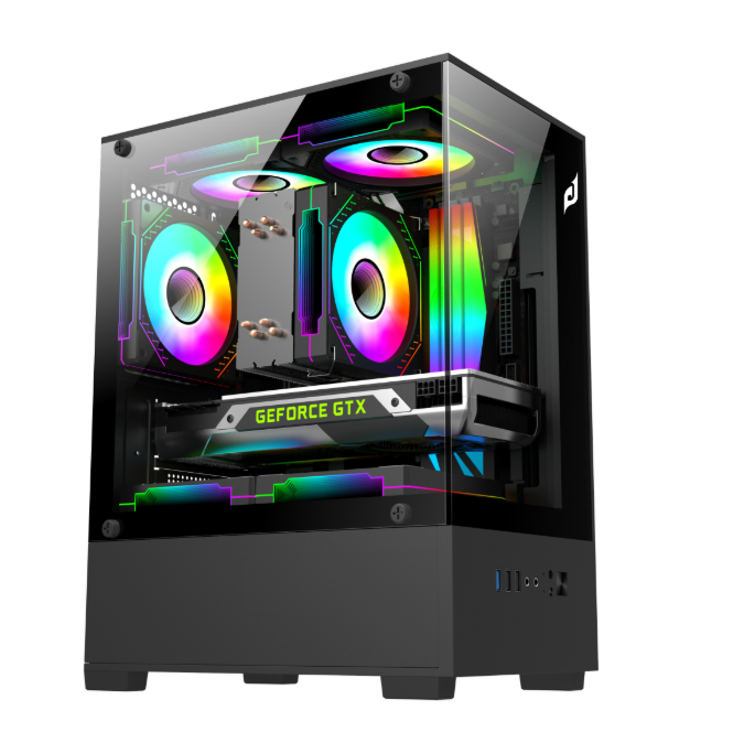Vỏ Case Edra ECS1303 Black ( Matx, Case Bể Cá)